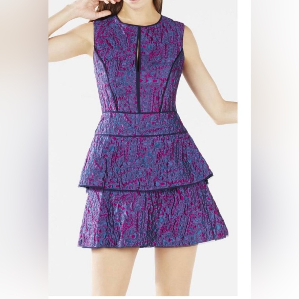 BCBG Purple and Blue Mini Dress